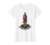 Sweep Out The Old Mystical Old Fashioned Witchy Home Decor T-Shirt Graphique avec Valeur, Femme, Blanc, L