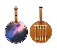 Sweeping on The Fly Sac de rangement pour tee de golf imprimé marron - Design portable, facile à organiser