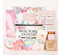 Sweet 16 cadeaux pour filles - Cadeau de 16e anniversaire pour fille - Cadeau Sweet Seize pour filles tendance 2025 - Boîte cadeau pour 16 ans - Cadeau idéal pour adolescente de 16 ans, idées de
