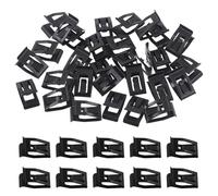 Sweet 30pcs 18.2mm Voiture clip Plaque décorative métallique avec ressort kit de moulage décoratif universel clip pour intérieur tableau de bord compatible
