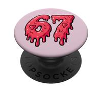 Sweet 67 Drip Heart Candy Squad Bestie PopSockets PopGrip Adhésif