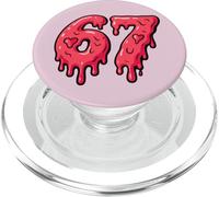 Sweet 67 Drip Heart Candy Squad Bestie PopSockets PopGrip pour MagSafe