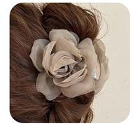Sweet and Exquisite Camellia Pick, Milk Tea Color, Soft Luster, Gentle Style, Fine Craftsmanship, a fashion and trendy, with a sense of raffinement.
