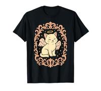 Sweet Angel Chaton avec Halo et Ailes Roses T-Shirt