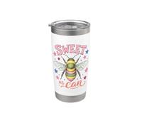 Sweet As Can Bee Cute Bumblebee Bee Lover Honeybee Gobelet isotherme en acier inoxydable double paroi