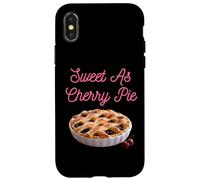 Sweet As Cherry Cream Pie Dictons sarcastiques drôles de Cerises Coque pour iPhone X/XS