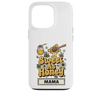 Sweet As Honey Mama Bumblebee Motif Floral rétro Coque pour iPhone 13 Pro