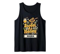 Sweet As Honey Mama Bumblebee Motif Floral rétro Débardeur