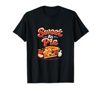 Sweet As Pie Country Farm Pun Pun Apple Pie Graphic T-Shirt