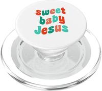 Sweet Baby Jésus Anniversaire Chrétien Noël Croyant Dieu PopSockets PopGrip pour MagSafe