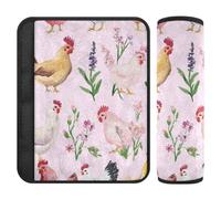 Sweet Bantam Chicken Pink Lot de 2 coussinets de ceinture de sécurité pour adultes Protège votre cou et vos épaules pour avion forro para cinturon de seguridad
