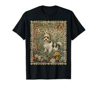 Sweet Biewer Terrier dans Un Vieux Jardin Anglais T-Shirt