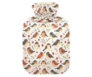 Sweet Birds Bouillotte blanche avec housse souple 2 l pour thérapie par le chaud et le froid