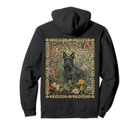 Sweet Black Scottish Terrier dans Un Jardin Anglais Sweat à Capuche