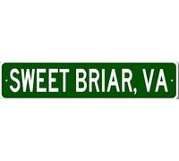 Sweet Briar Virginia Metal Wall Decor City Limit Sign