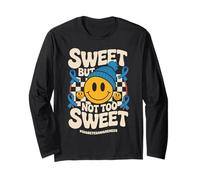 Sweet But Not Too Sweet Blue Ribbon Diabetes Awareness Kids Manche Longue
