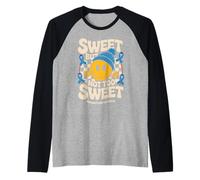 Sweet But Not Too Sweet Blue Ribbon Diabetes Awareness Kids Manche Raglan