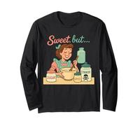 Sweet But Psycho Retro Dark Humour Vintage Manche Longue