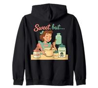Sweet But Psycho Retro Dark Humour Vintage Sweat à Capuche