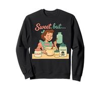 Sweet But Psycho Retro Dark Humour Vintage Sweatshirt