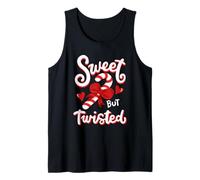 Sweet But Twisted Funny Candy Cane Christmas Holiday Débardeur