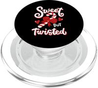 Sweet But Twisted Funny Candy Cane Christmas Holiday PopSockets PopGrip pour MagSafe