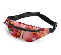 Sweet Candy Sac banane avec sangle réglable, sac à bandoulière de voyage léger, mini sac banane mains libres pour la course à pied et la salle de sport