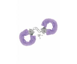 Sweet Caress Menottes Poignets avec Fourrure Violette et Clés