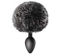 Sweet Caress Plug Anal Pompon Queue de Lapin Noir