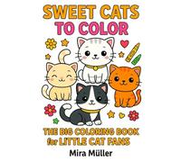 Sweet Cats to color the big coloring book for little cat fans