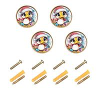 Sweet Cayuga Duck Lot de 4 boutons et poignées de placard de cuisine personnalisables pour suspendre 32 mm pour chambre à coucher