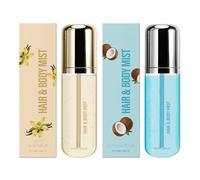 Sweet Coconut Milk Vanilla Hair & Body Fragrance Spray - Mis de parfum léger durable pour femmes et hommes - Spray hydratant pour la peau et les cheveux (Coconut+Vanilla,1)