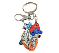 Sweet Cool Wind Flash Infirmière Thème Lettre Coeur Anatomique Diagramme Porte-clés Y2k Niche Rétro Sac Pendentif Accessoires Porte-clés Sac Pendentif pour Femme