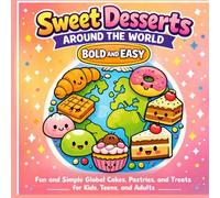 Sweet Desserts Around the World Bold and Easy Coloring Book: Fun and Simple Global Cakes, Pastries, and Treats for Kids, Teens, and Adults