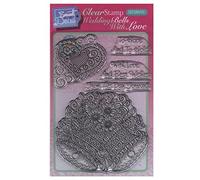 Sweet Dixie Cloches de Mariage avec Amour Clair Ensemble de tampons, Transparent