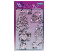Sweet Dixie Jolly Happy Christmas Lot de tampons Transparents