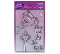 Sweet Dixie Lot de tampons Transparents Peace and Joy