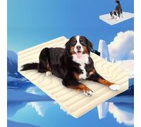 sweet dreamed dog cooling mat, Comfortable Non-Slip Washable Double-Sided Pet Bed, Double-Sided Foldable Non-Slip Coolings Pad for Dogs Cat in Summer, Machine Washable for Dog Cat (white,XL)