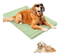 Sweet Dreamed Dog Cooling Mat, Sweet Dreamed Summer Comfortable Non-Slip Washable Double-Sided Pet Bed, Lightweight and Fold able, Machine Washable for All Breeds & Sizes (Green,M:36*23in)