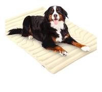 Sweet Dreamed Dog Cooling Mat, Sweetdreamed Dog Cooling Mat, 4-Layer Breathable Design with Airy Fiber Fill, Lightweight and Foldable, Can Reduce Temperature by 5℉-9℉ (2℃-5℃) (Beige,XL - 100*150cm)