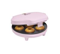 Bestron Appareil à donuts au Design Rétro, Mini-Machine à Donuts pour 7 petits Donuts, inclut Témoin de Cuisson & Revêtement Antiadhésif, 700 Watts, Sweet Dreams Collection, Couleur: Rose