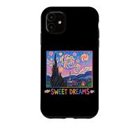 Sweet Dreams Cute Van Gogh Starry Night Peinture Bonbons Coque pour iPhone 11