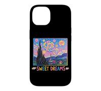 Sweet Dreams Cute Van Gogh Starry Night Peinture Bonbons Coque pour iPhone 14
