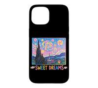 Sweet Dreams Cute Van Gogh Starry Night Peinture Bonbons Coque pour iPhone 15