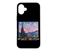 Sweet Dreams Cute Van Gogh Starry Night Peinture Bonbons Coque pour iPhone 16 Plus