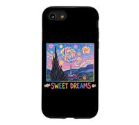 Sweet Dreams Cute Van Gogh Starry Night Peinture Bonbons Coque pour iPhone SE (2020) / 7/8