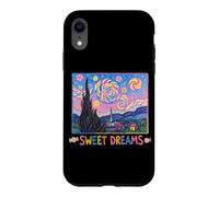 Sweet Dreams Cute Van Gogh Starry Night Peinture Bonbons Coque pour iPhone XR
