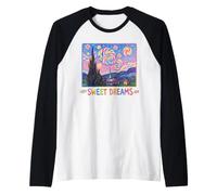 Sweet Dreams Cute Van Gogh Starry Night Peinture Bonbons Manche Raglan