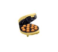 Bestron Appareil à cake pop au design rétro, Inclut un support à cake pop, fourchette & 12 bâtonnets à cake pop, 700 Watts, Couleur: jaune
