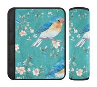 Sweet Eastern Bluebird Birds Lot de 2 essentiels de voyage en voiture Protège votre cou et vos épaules pour sac funda para cinturón de carro